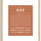 River (male) | Name Art Print