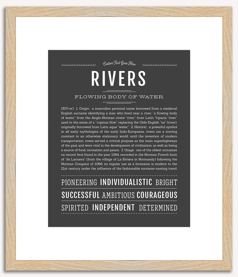 Rivers | Name Art Print