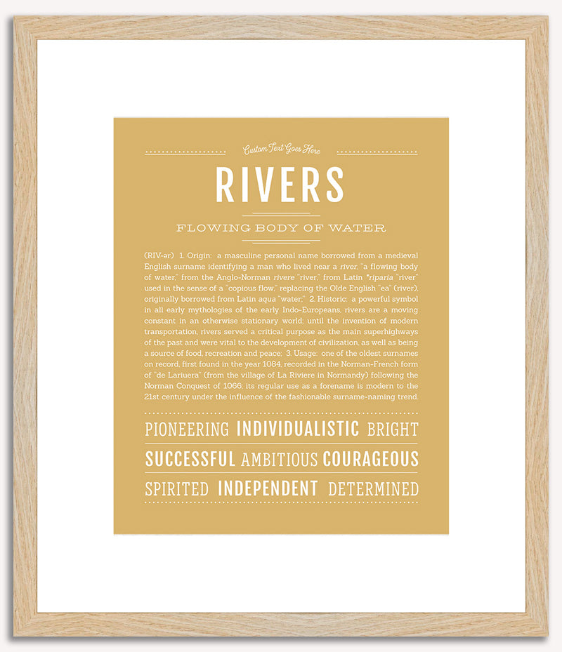 Rivers | Name Art Print