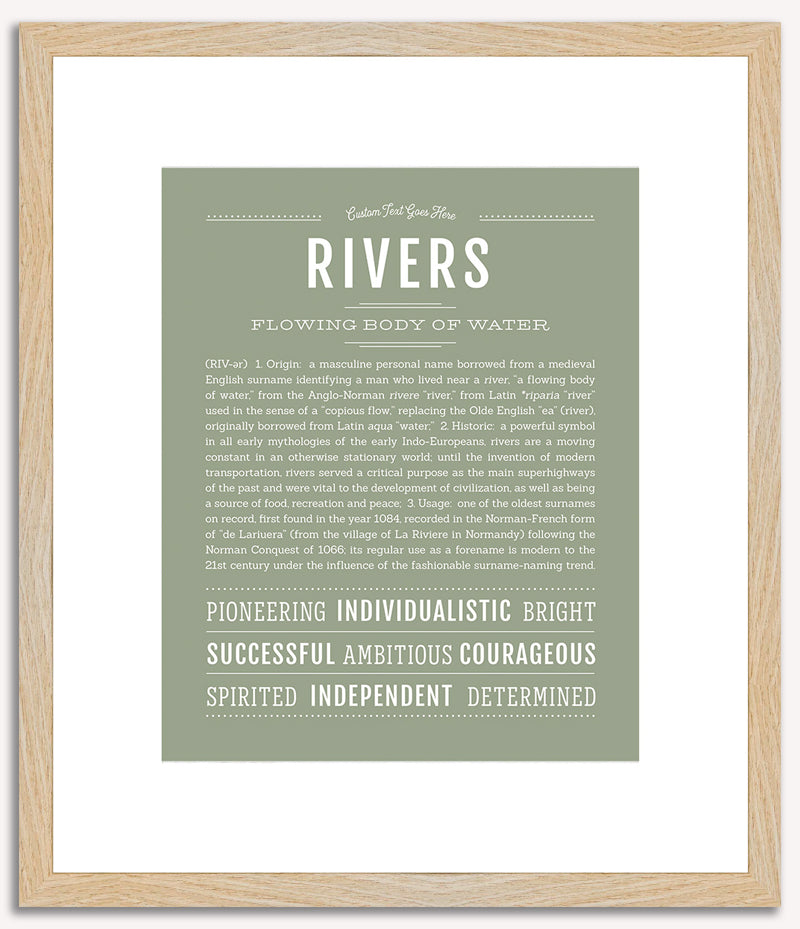 Rivers | Name Art Print