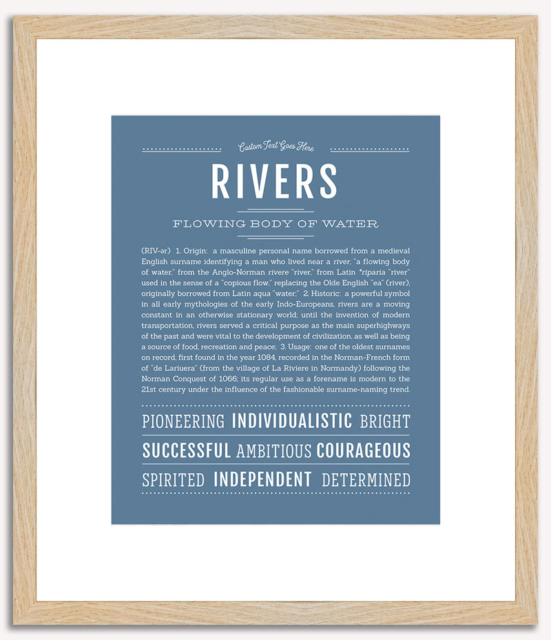 Rivers | Name Art Print