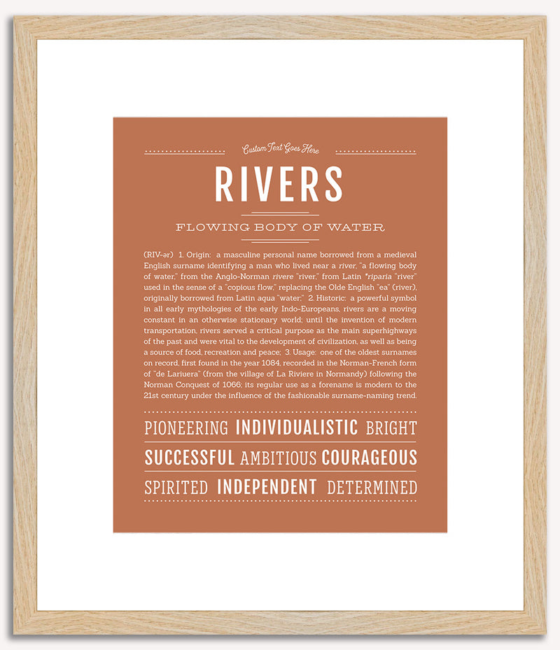 Rivers | Name Art Print