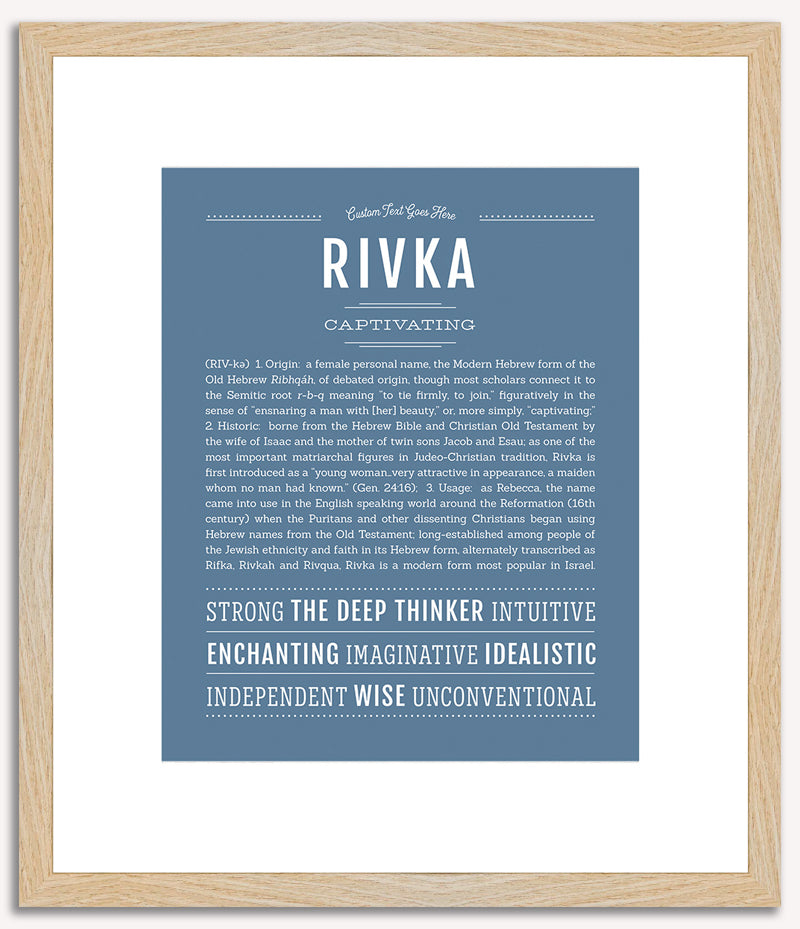 Rivka | Name Art Print