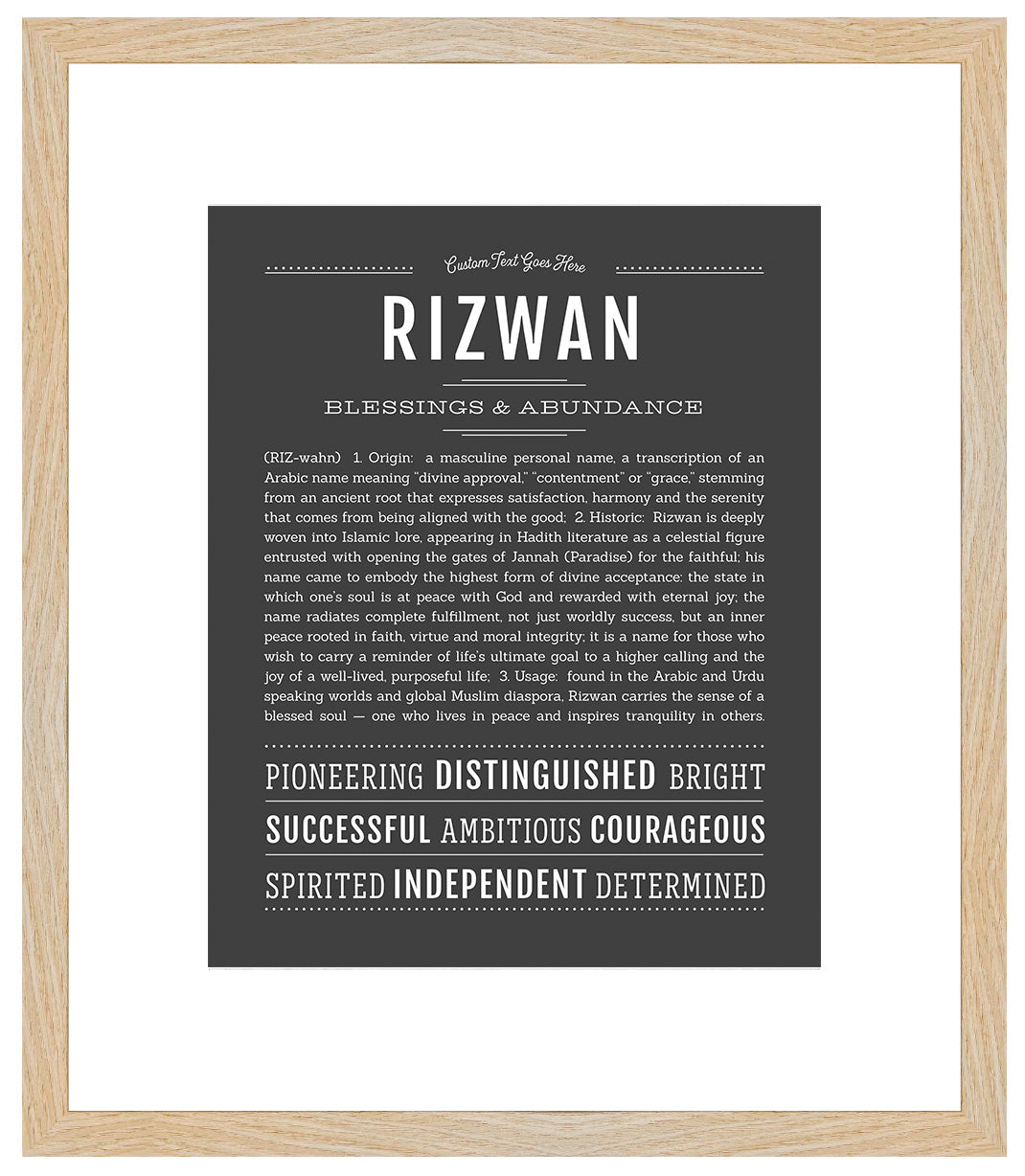 Frame Options | Charcoal Gray | Maple Frame, Matted