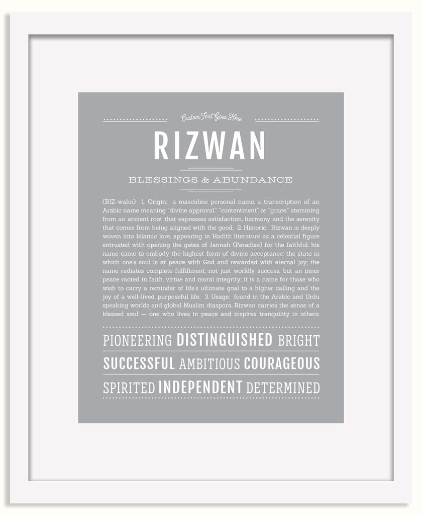 Frame Options | Light Gray | White Frame, Matted