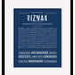 Frame Options | Midnight Blue | Black Frame, Matted