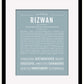 Frame Options | Powder Blue | Black Frame, Matted