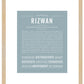Frame Options | Powder Blue | Maple Frame, Matted