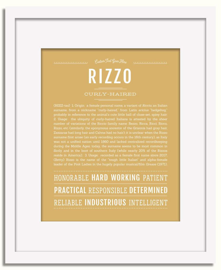 Frame Options | Matte Gold | White Frame, Matted