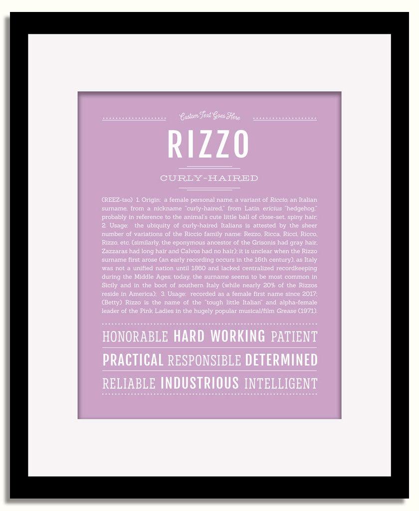 Frame Options | Lilac | Black Frame, Matted