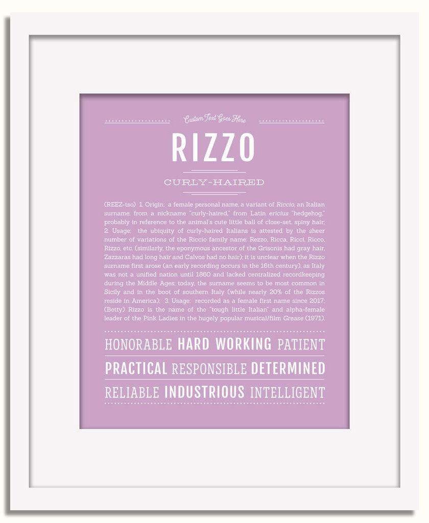 Frame Options | Lilac | White Frame, Matted