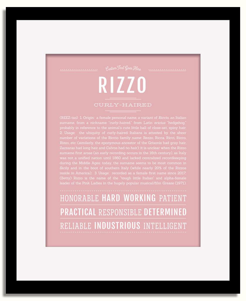 Frame Options | Dusty Rose | Black Frame, Matted