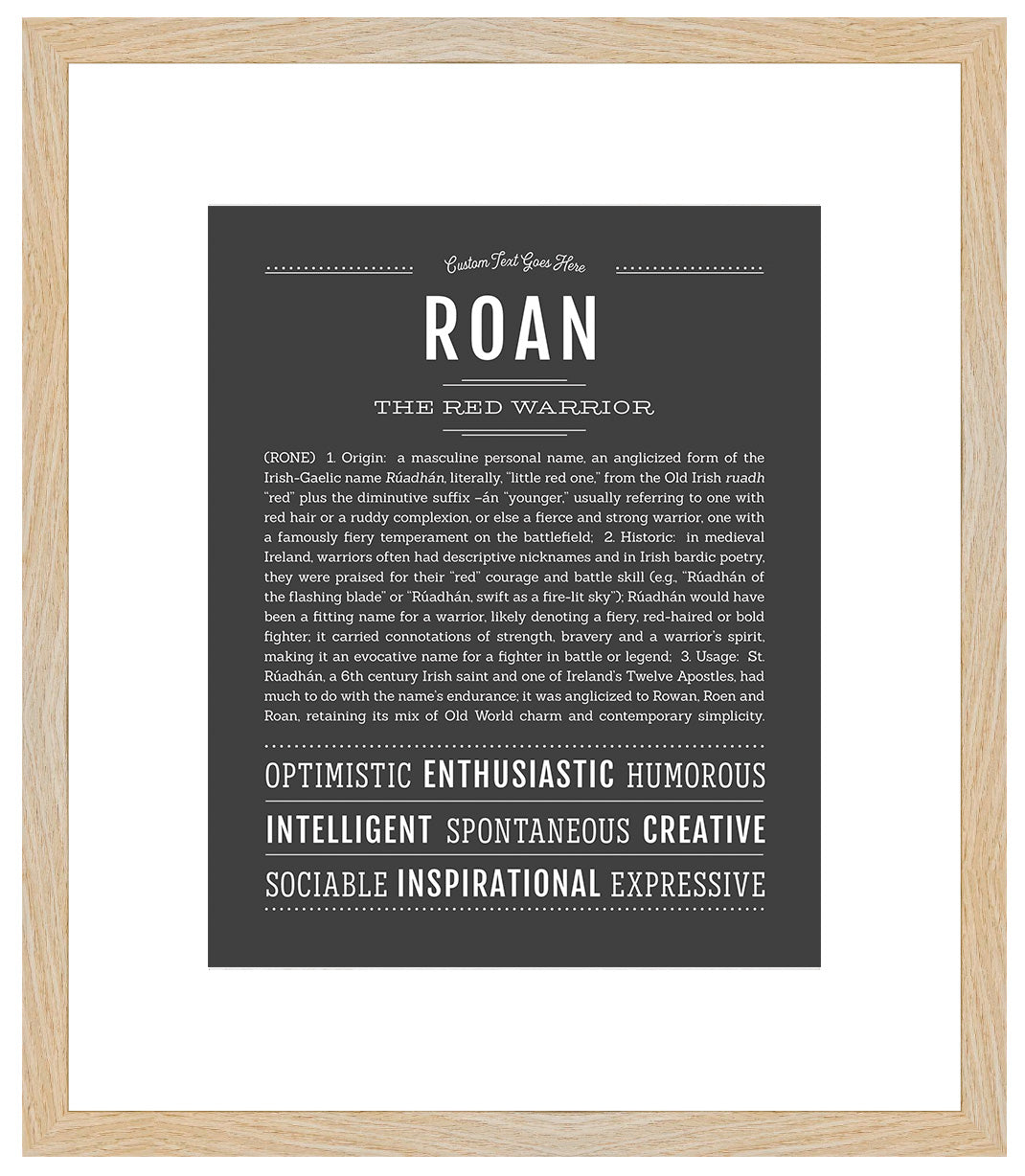 Frame Options | Charcoal Gray | Maple Frame, Matted