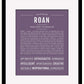 Frame Options | Deep Purple | Black Frame, Matted
