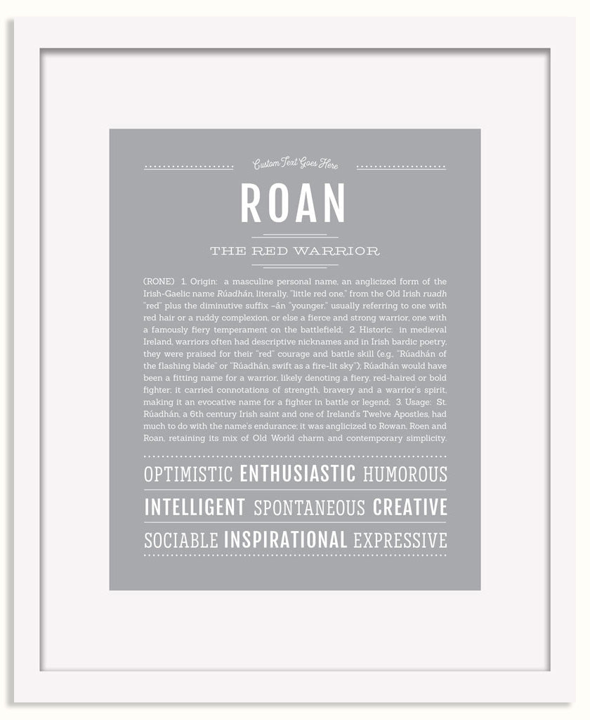 Frame Options | Light Gray | White Frame, Matted