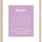 Robert | Name Art Print