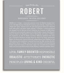 Robert Name Art Print Name Stories