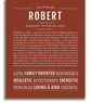 Robert Personalized Name Meaning Art Prints Name Stories Robert personalized name meaning art prints name stories