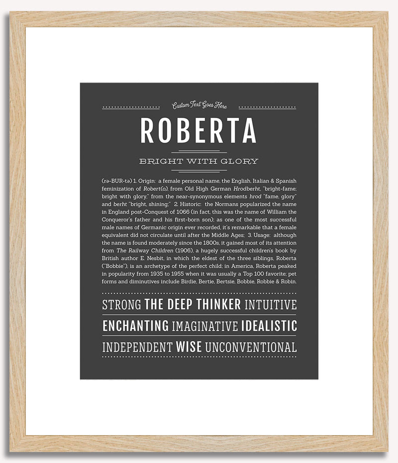 Roberta | Name Art Print