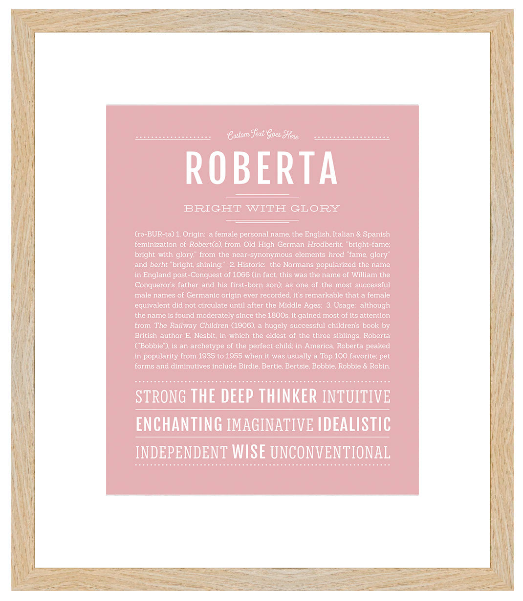 Roberta | Name Art Print