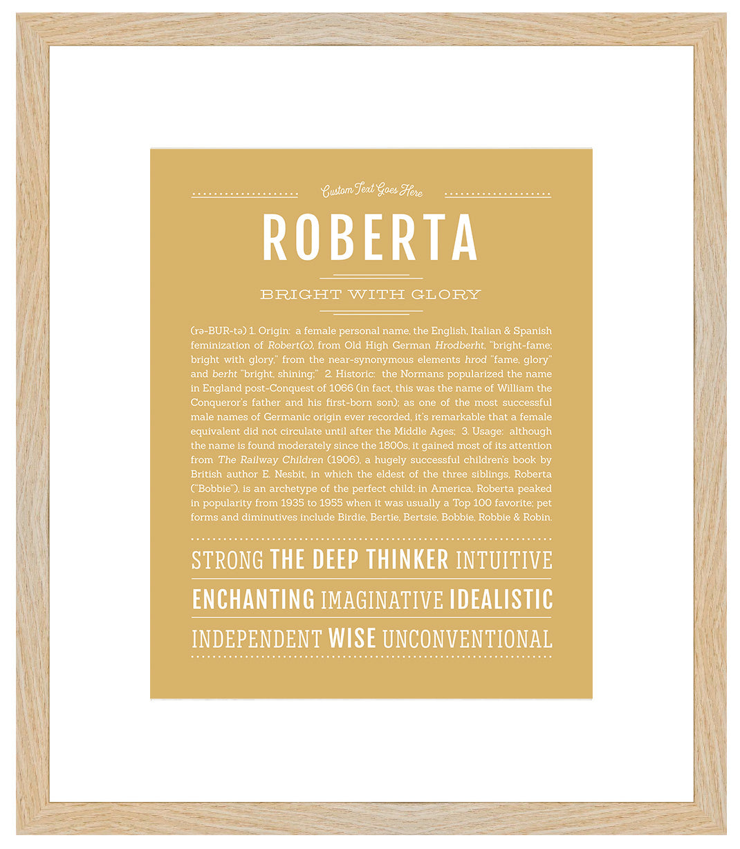 Roberta | Name Art Print