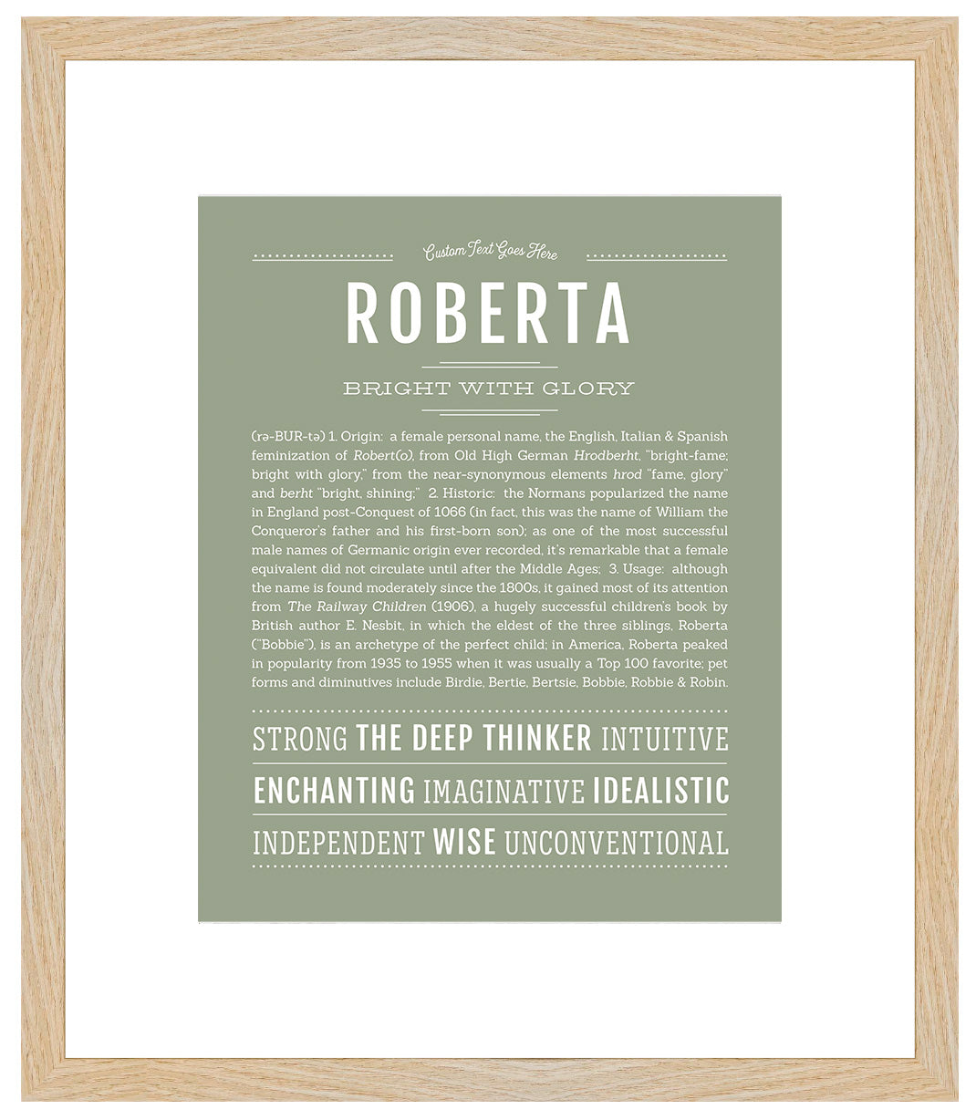 Roberta | Name Art Print