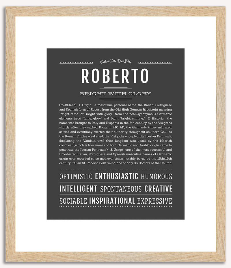 Roberto | Name Art Print