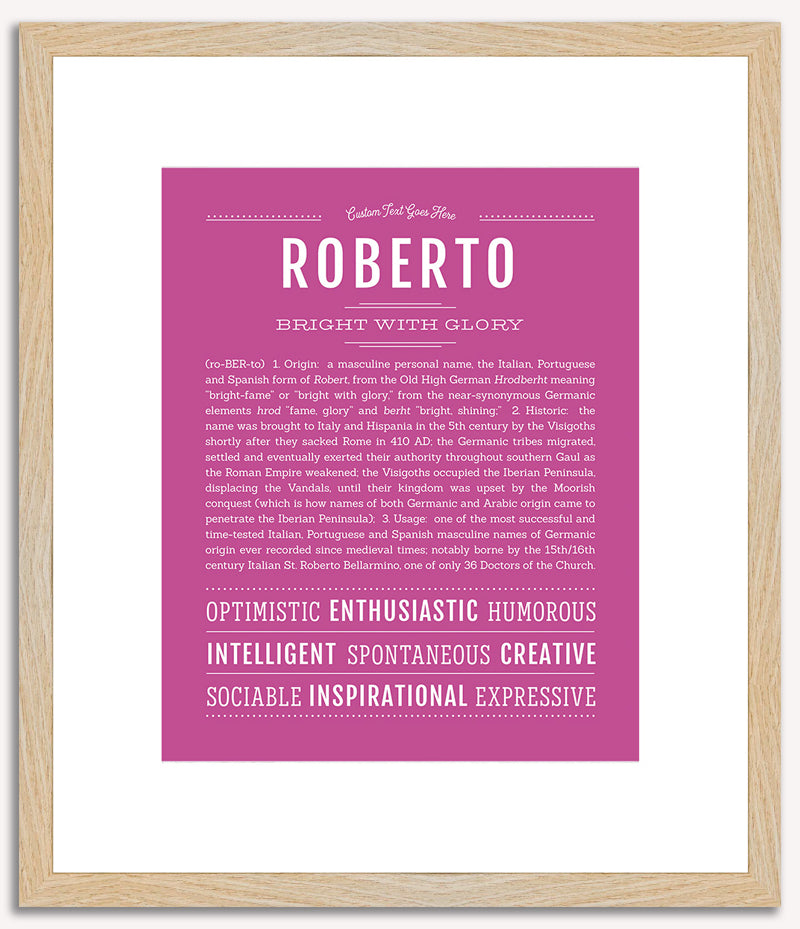 Roberto | Name Art Print