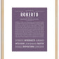 Roberto | Name Art Print