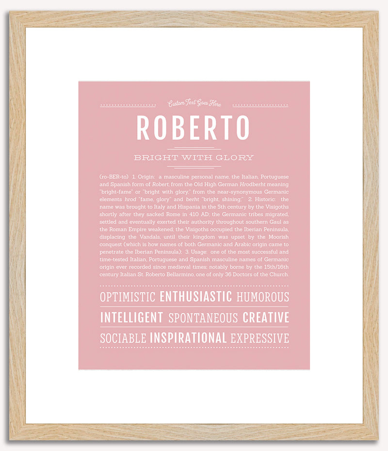 Roberto | Name Art Print