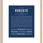 Roberto | Name Art Print