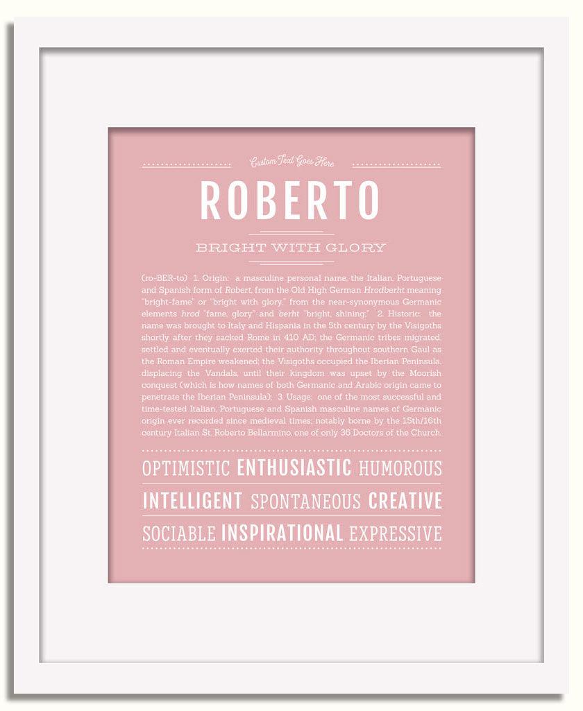 Frame Options | Dusty Rose | White Frame, Matted