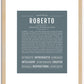 Roberto | Name Art Print