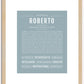 Roberto | Name Art Print