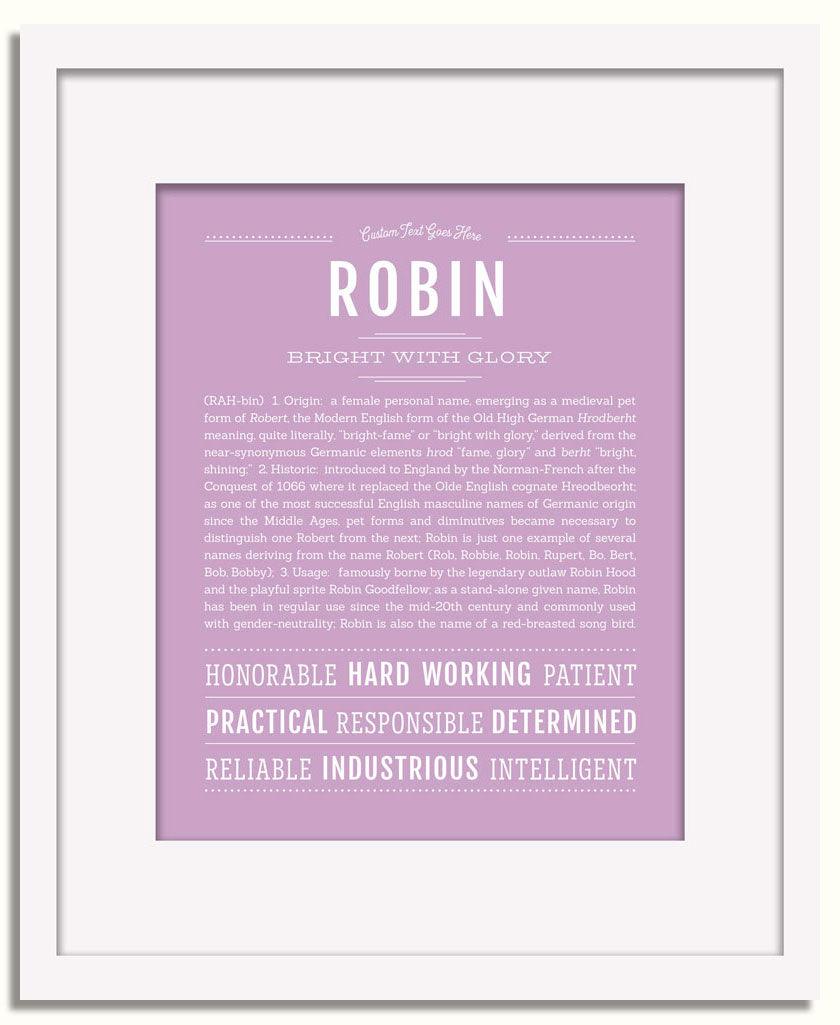 Frame Options | Lilac | White Frame, Matted