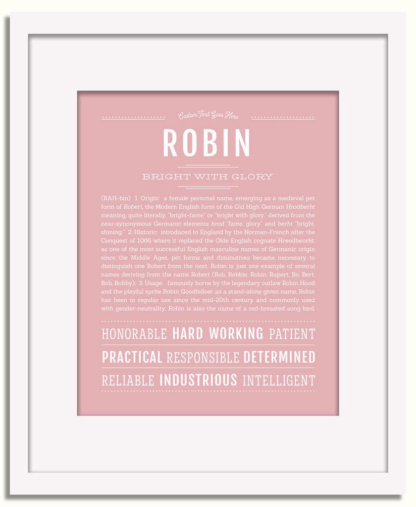 Frame Options | Dusty Rose | White Frame, Matted