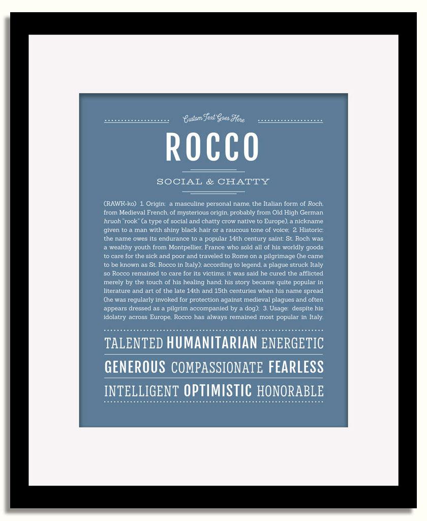 Rocco | Name Art Print – Name Stories