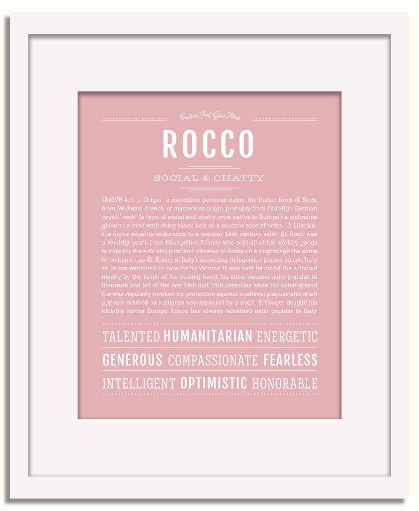 Frame Options | Dusty Rose | White Frame, Matted