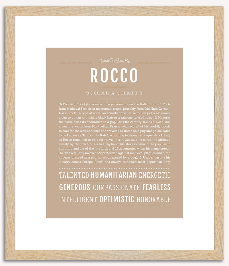 Rocco | Name Art Print