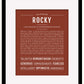 Rocky | Name Art Print
