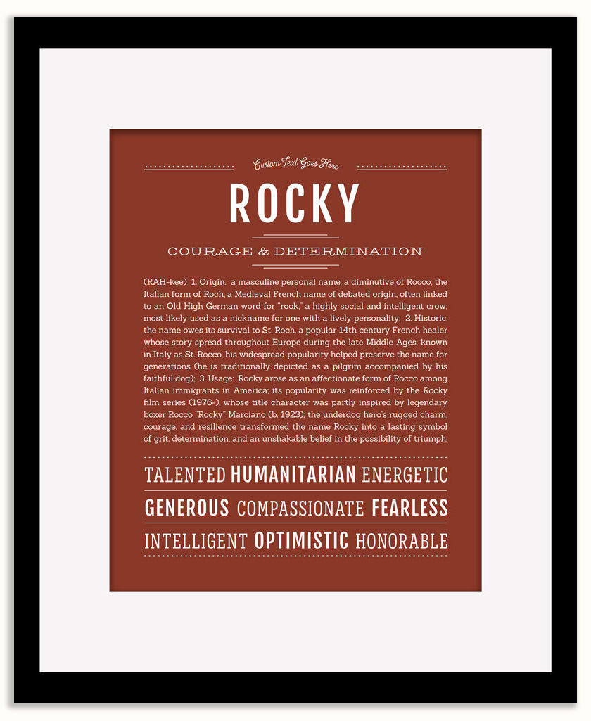 Rocky | Name Art Print