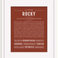 Rocky | Name Art Print