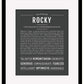 Rocky | Name Art Print