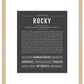 Rocky | Name Art Print