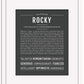 Rocky | Name Art Print
