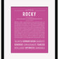 Rocky | Name Art Print