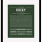 Rocky | Name Art Print