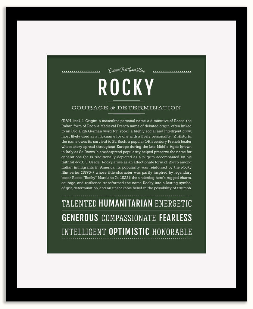Rocky | Name Art Print