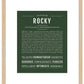 Rocky | Name Art Print