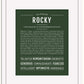 Rocky | Name Art Print